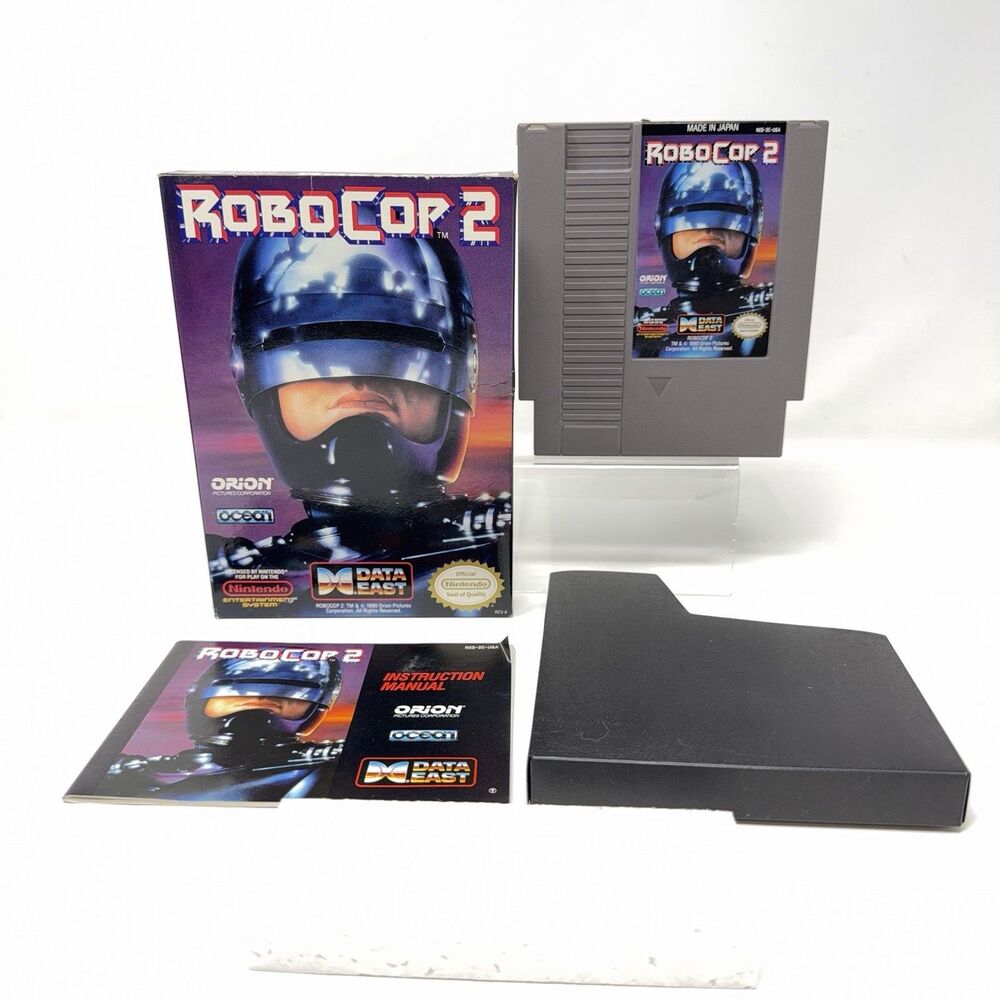 RoboCop 2 Nintendo Entertainment System NES 1991 Complete CIB Tested